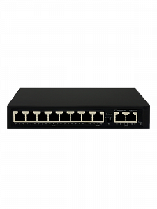 Коммутатор (свитч) на 8 POE ( 802.3af/at ) портов +2 Ethernet порта 100Mbs Орбита OT-VNP36